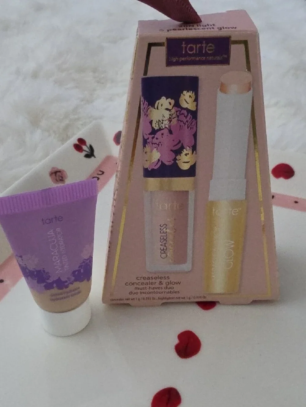 Tarte 3 Pack-Pearlescent Glow, Creaseless Concealer & Tinted Hydrator-Travel Siz